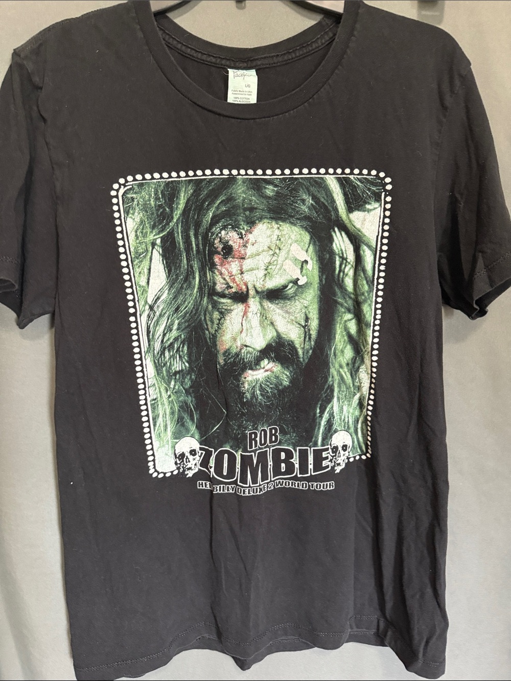 Black Graphic Band Tee - Rob Zombie Inspired